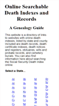 Mobile Screenshot of deathindexes.com